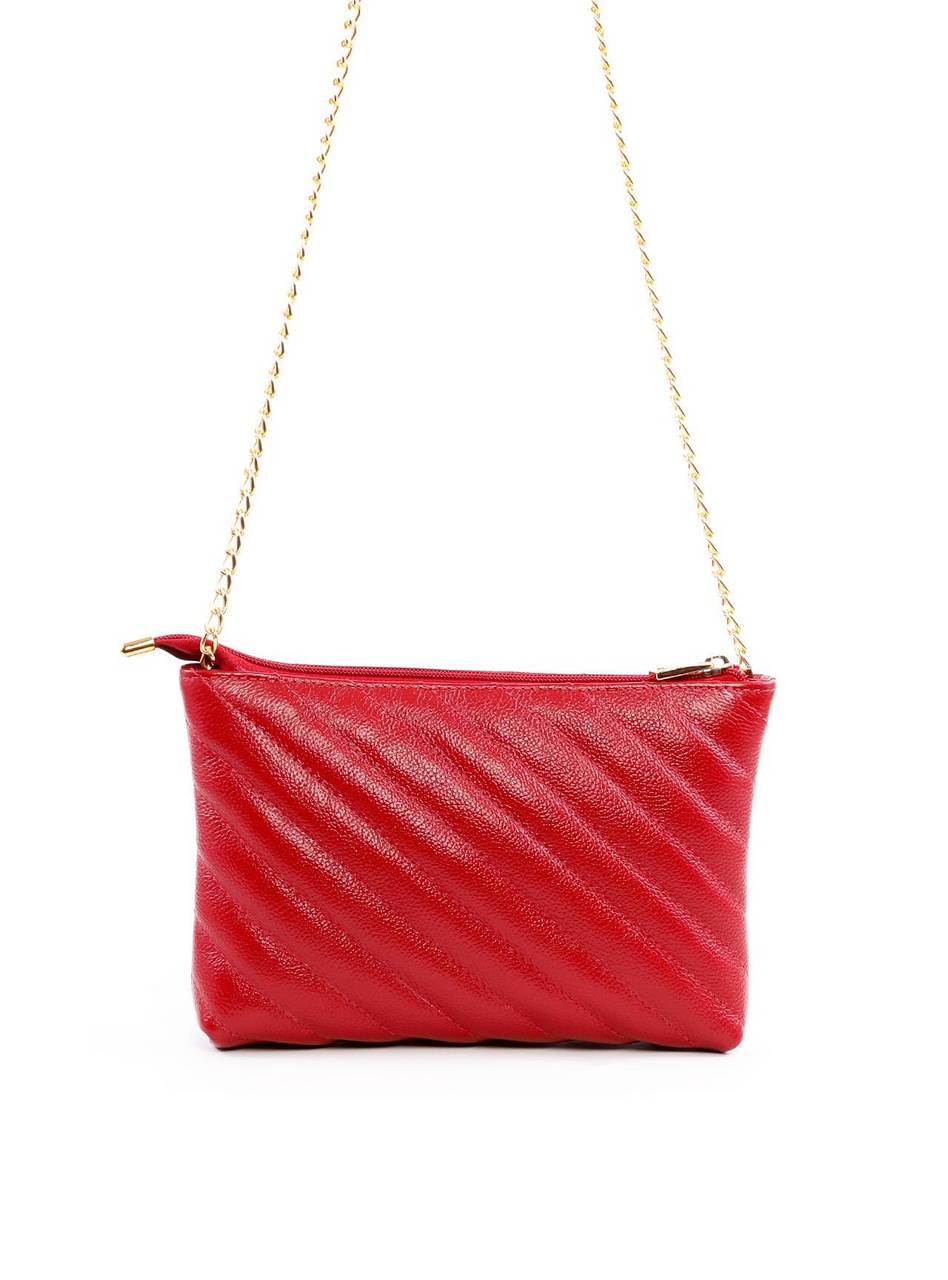 Bolsa Clutch em Matelassê com Alça de Corrente - Vermelha BSI-6270 - VE