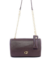 Bolsa Satchel com Tampa e Porta Batom - Cacau BSI-6188 - CA