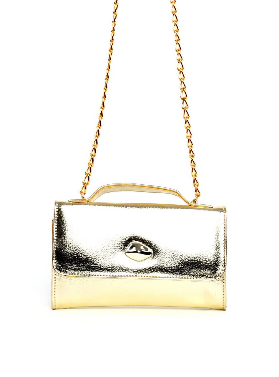 Bolsa Satchel Retangular - Ouro BSI-6274 - AU