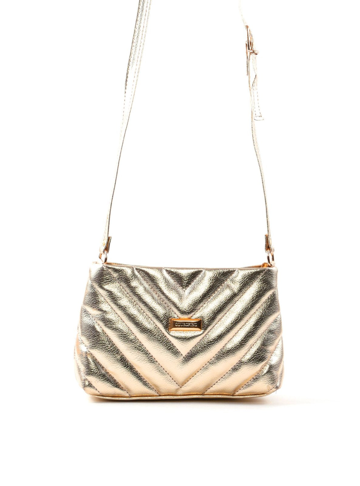 Bolsa Transversal Matelassê em V com Bolso Traseiro BSI-6551 - AU