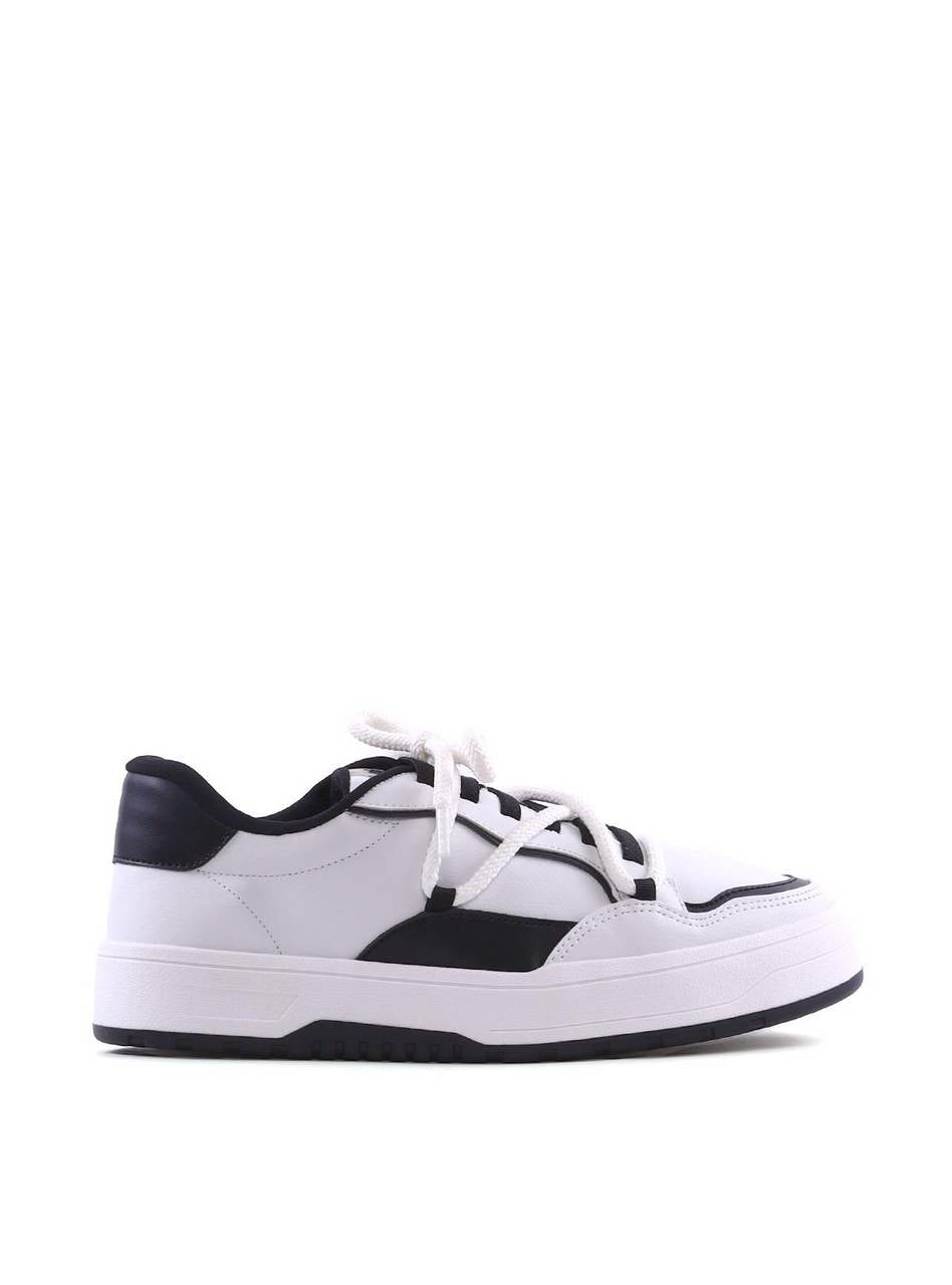 Tênis Feminino Casual com Amarração e Recortes - Preta SP-12110 - PR