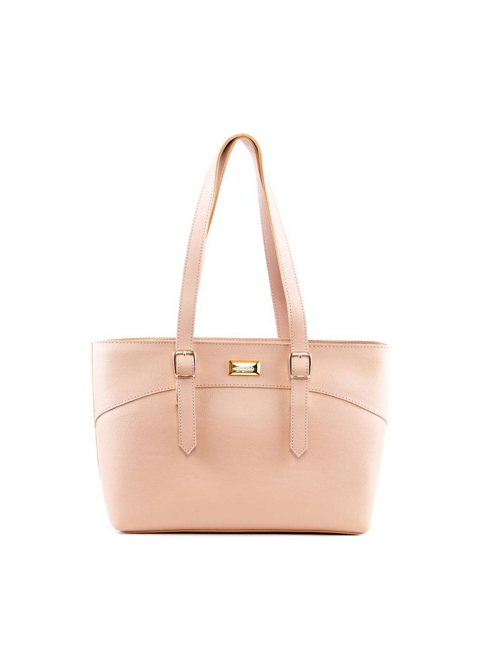 Bolsa Feminina Tiracolo com Fivelas - Nude BSI-6200 - NU
