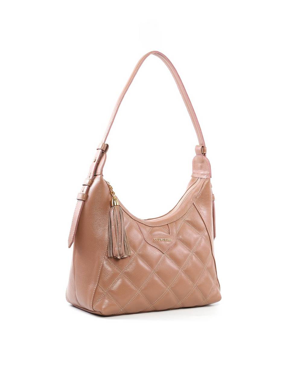 Bolsa Hobo Grande com Detalhe Matelassê e Barbicacho BSI-6486 - NU