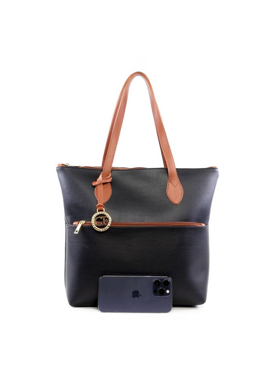 Bolsa Shopper Média com Bag Charm BSI-6463 - PR