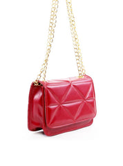 Bolsa Satchel Metalassê com Alça Transversal - Vermelha BSI-6286 - VE