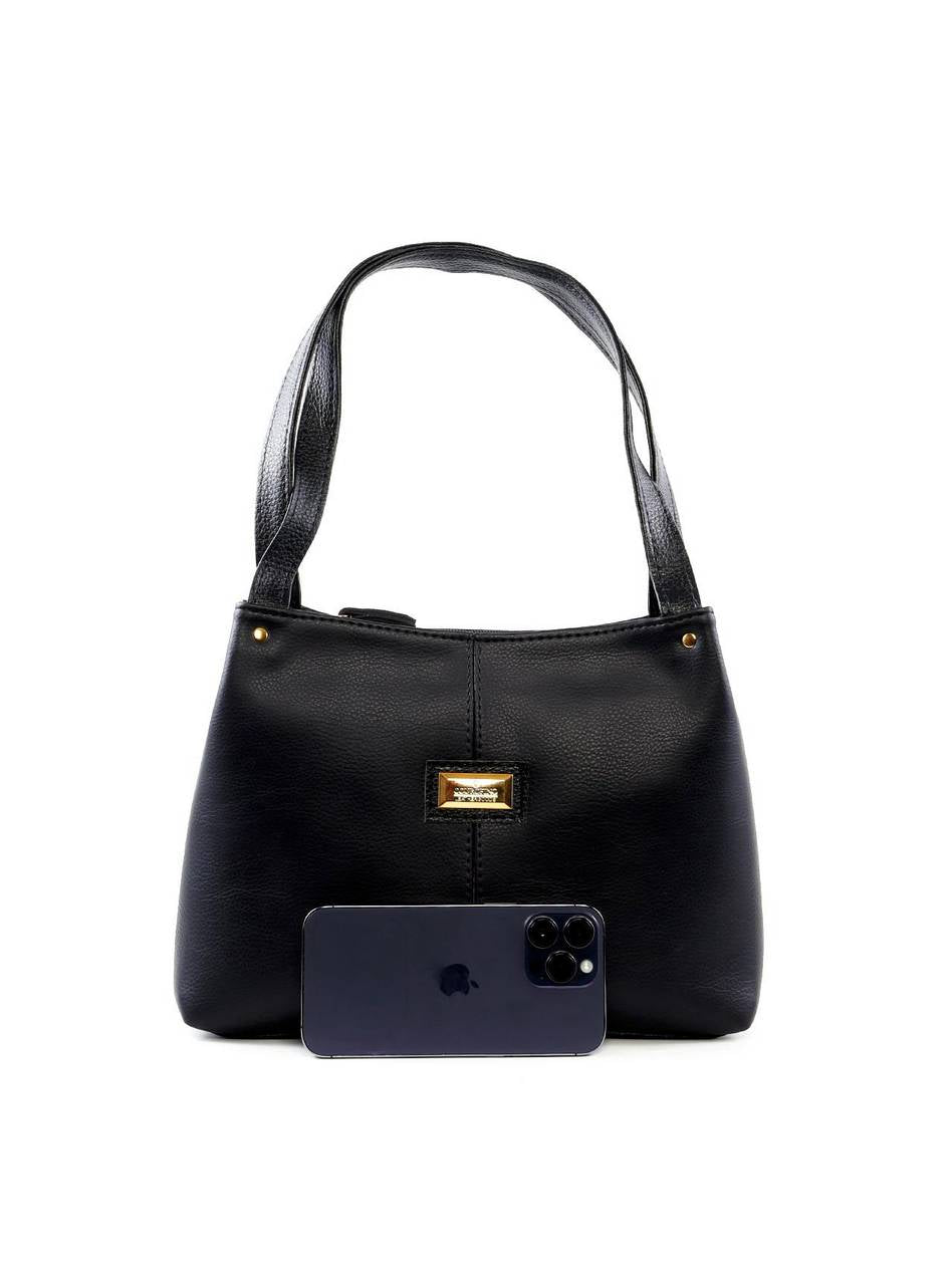 Bolsa Tote com Detalhe de Costura - Preta BSI-6425 - PR