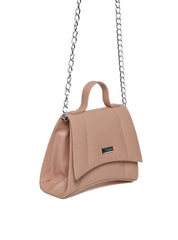 Bolsa Hobo Tampa Fecho Pequeno Nude BSI-5485 - NU