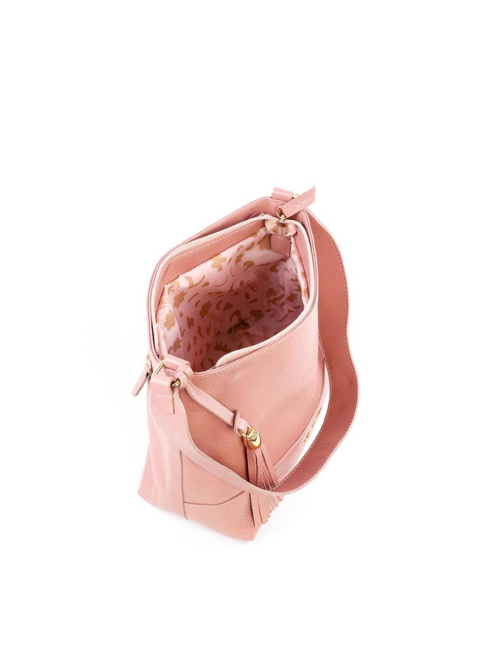 Bolsa Tote Tiracolo com Barbicacho - Nude BSI-6221 - NU