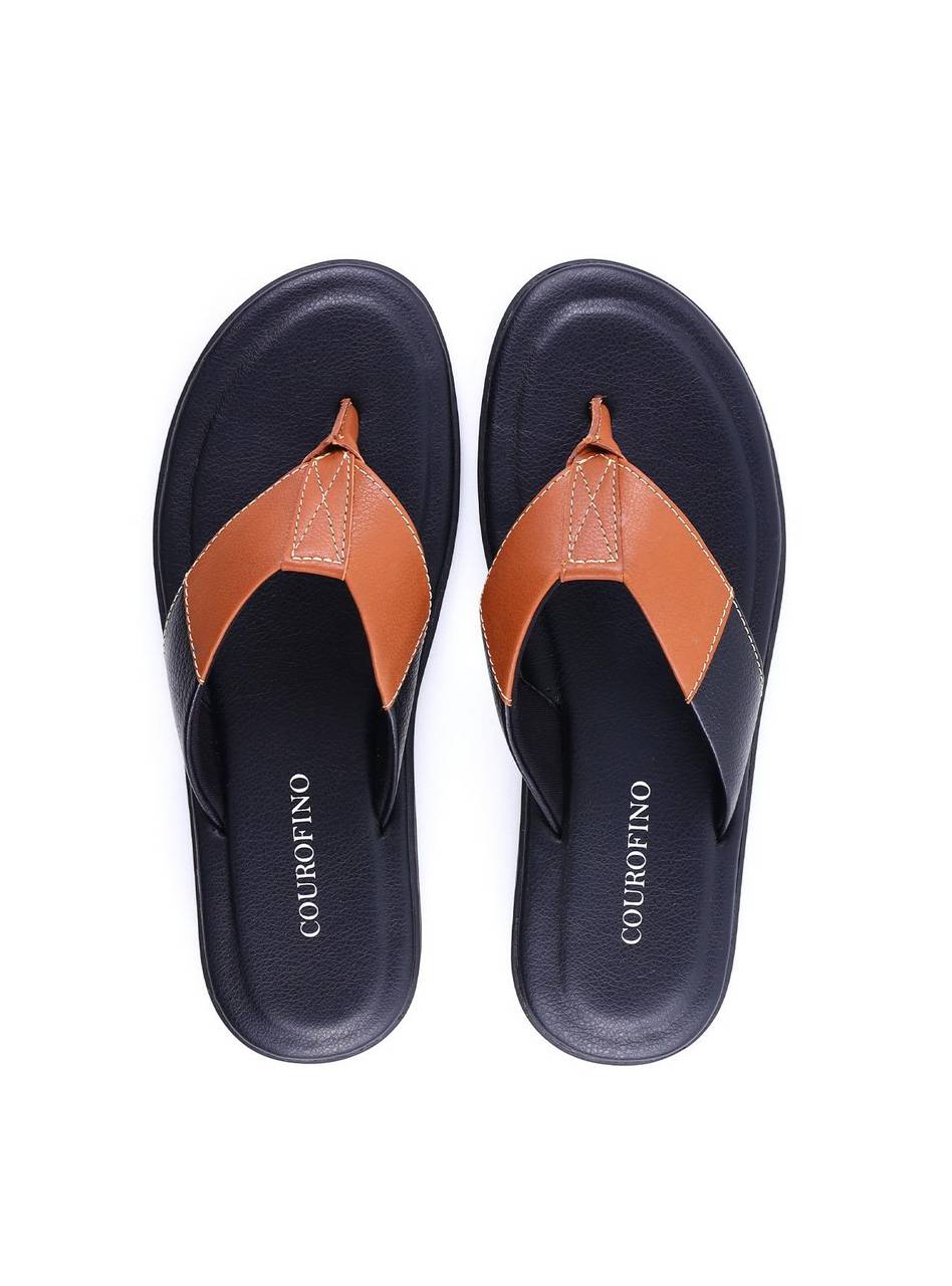Chinelo Slide Masculino com Tiras Cruzadas - Preta SDI-12086 - PR