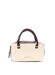 Bolsa Baú Pequena com Mix de Materiais BSI-6499 - VI