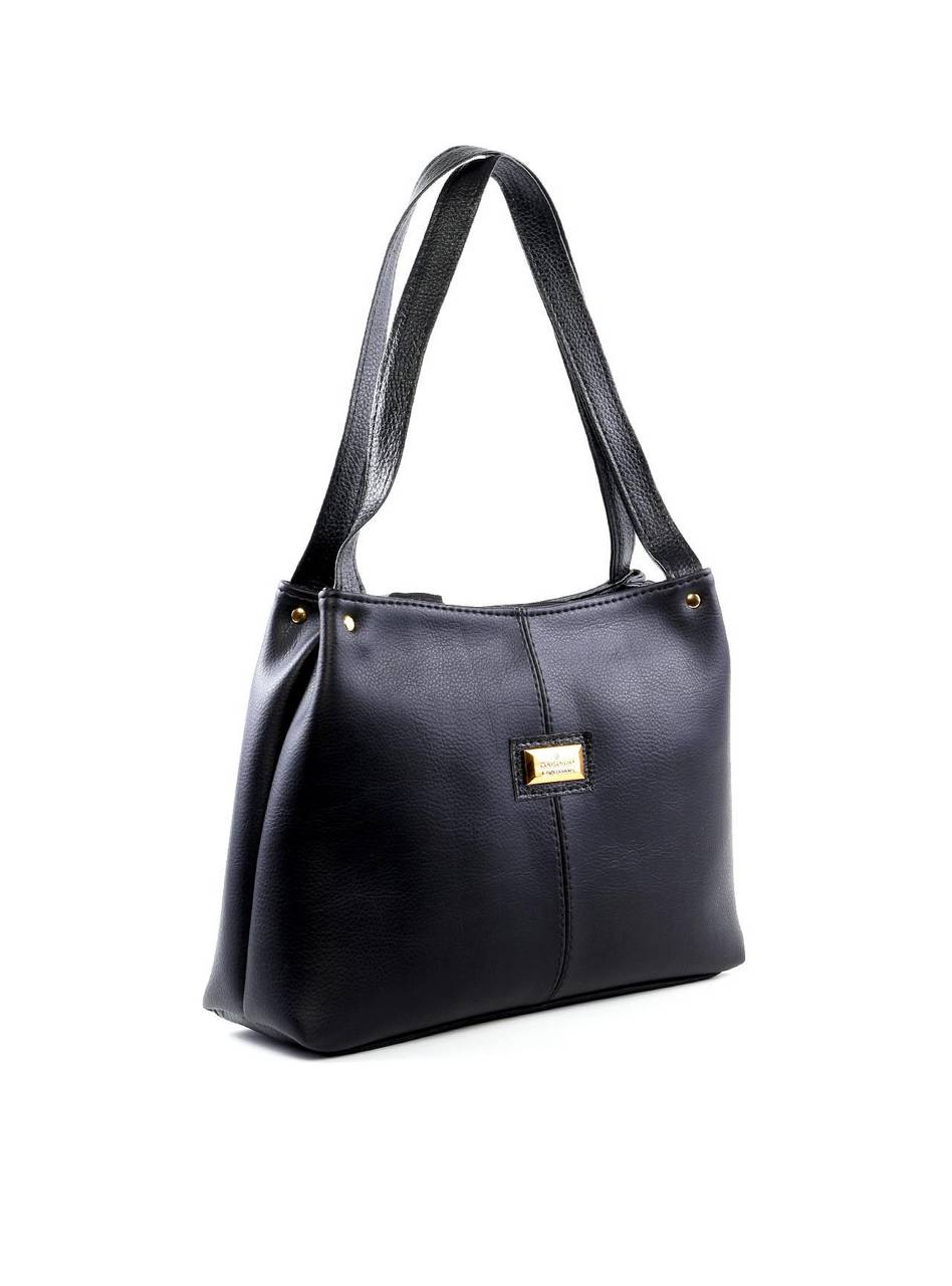 Bolsa Tote com Detalhe de Costura - Preta BSI-6425 - PR