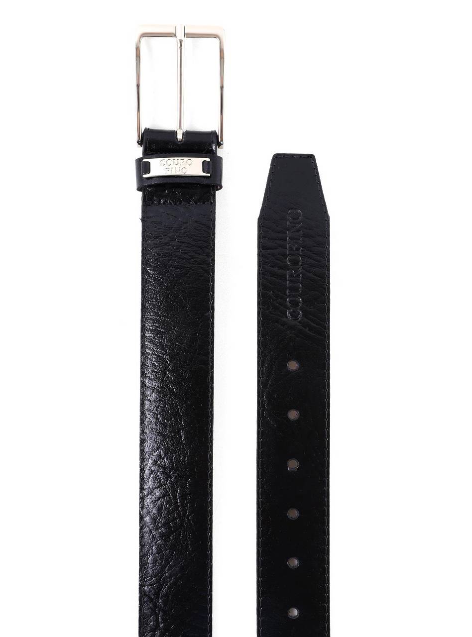 Cinto Masculino Largo Couro Preto CTI-933 - PR