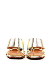 Tamanco Anabela com Enfeite no Dedo - Ouro SDI-11959 - AU