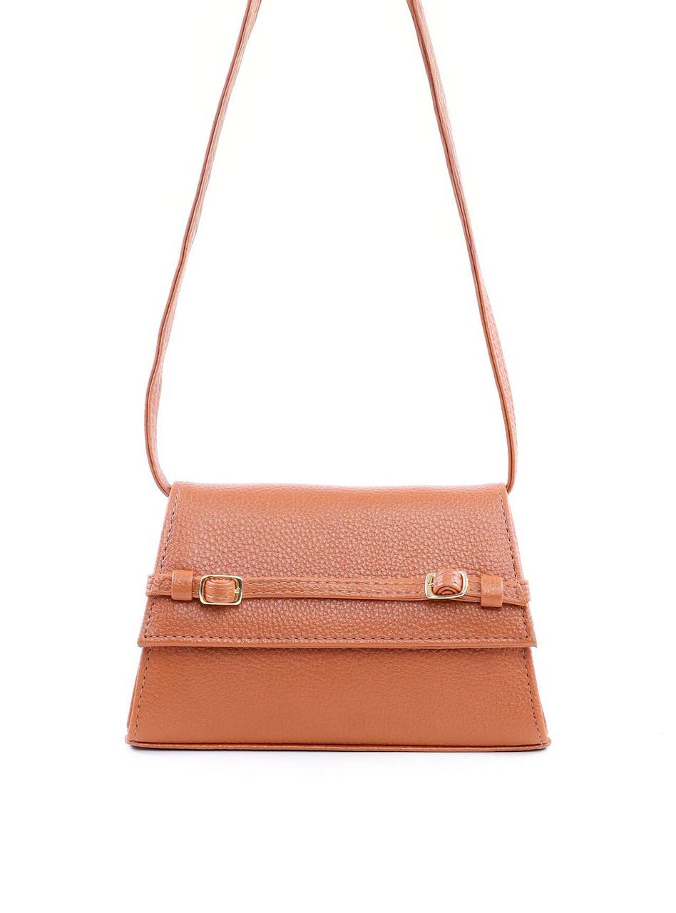 Bolsa Satchel Transversal com Fivelas - Castor BSI-6112 - CS