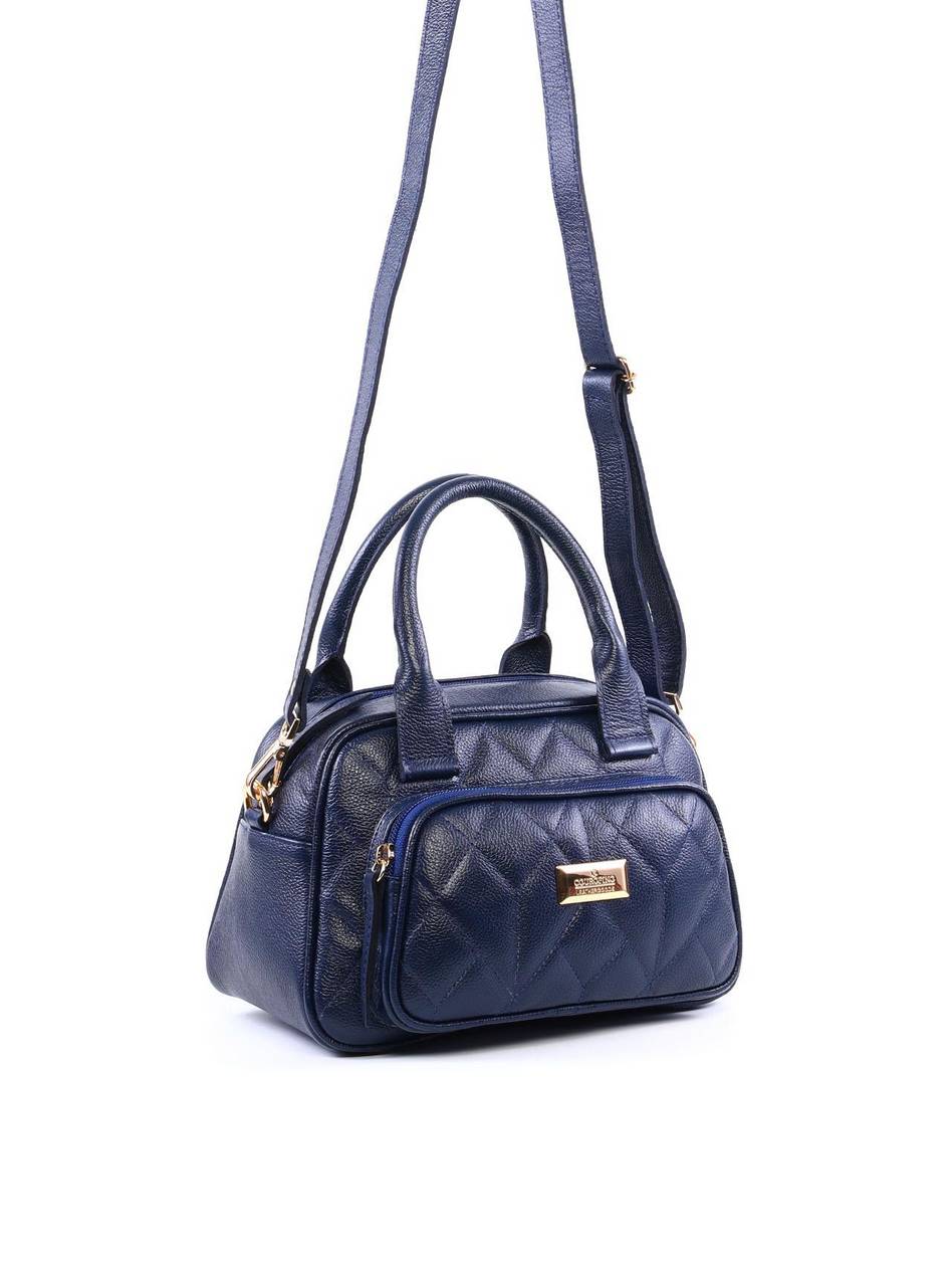 Bolsa Tote em Matelassê com Alça Dupla - Azul BSI-6367 - AZ