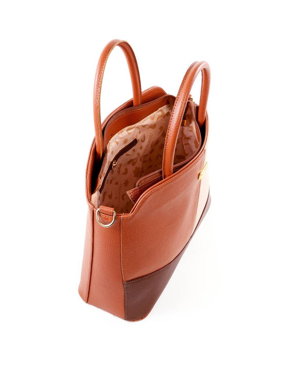 Bolsa Tote com Alça Dupla e Recortes BSI-6500 - CS