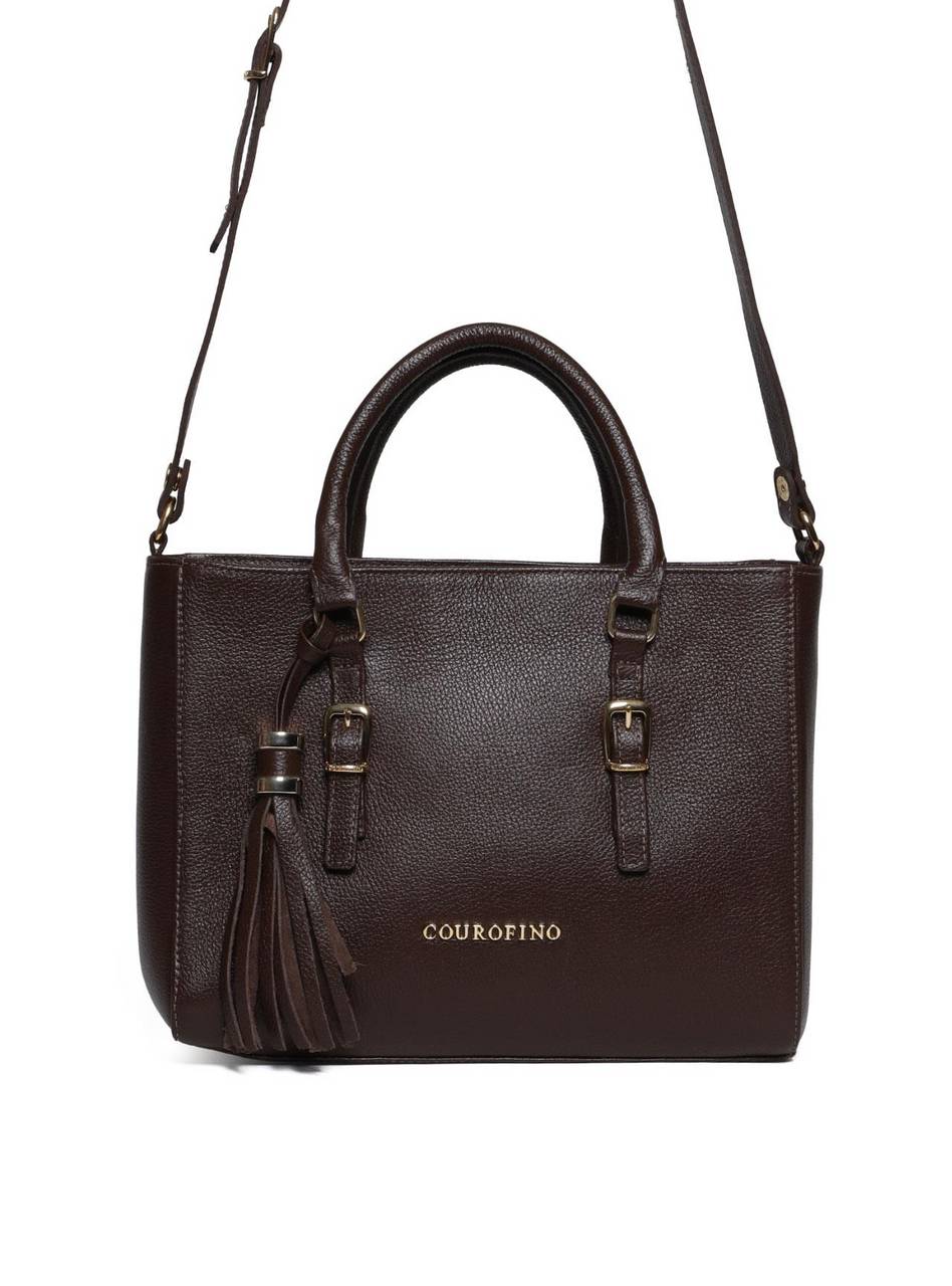Bolsa Tote Tiracolo com Barbicacho  - Cacau BSI-5956 - CA