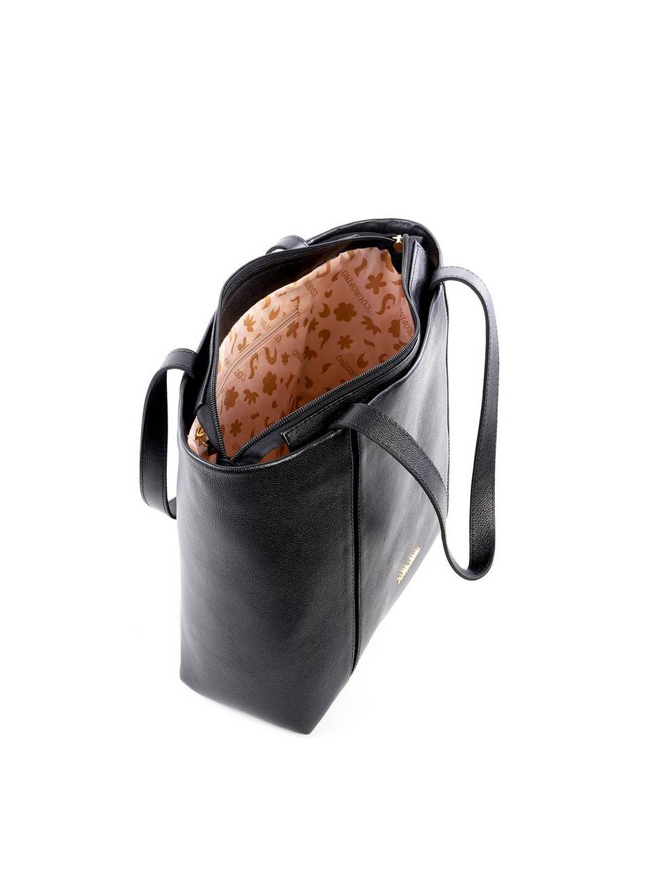 Bolsa Shopper Clássica com Costura - Preta BSI-6439 - PR