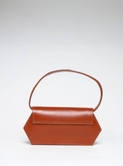 Bolsa Baguete Lisa Removível Couro Castor BSI-5776 - CS