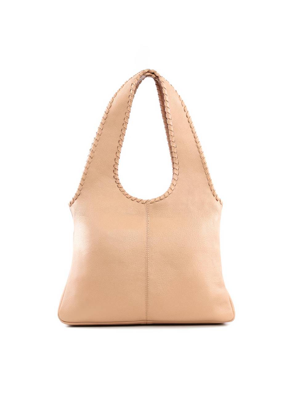 Bolsa Hobo Estilo Whipstitch - Nude BSI-6406 - NU