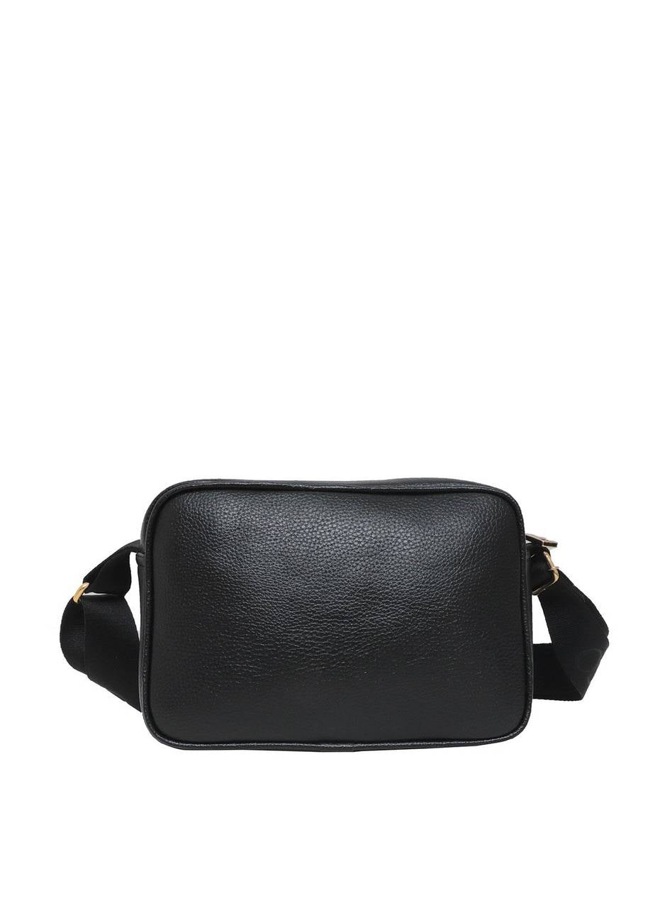Bolsa Bag Média Transversal Bolso Externo Preta BSI-5323 - PR