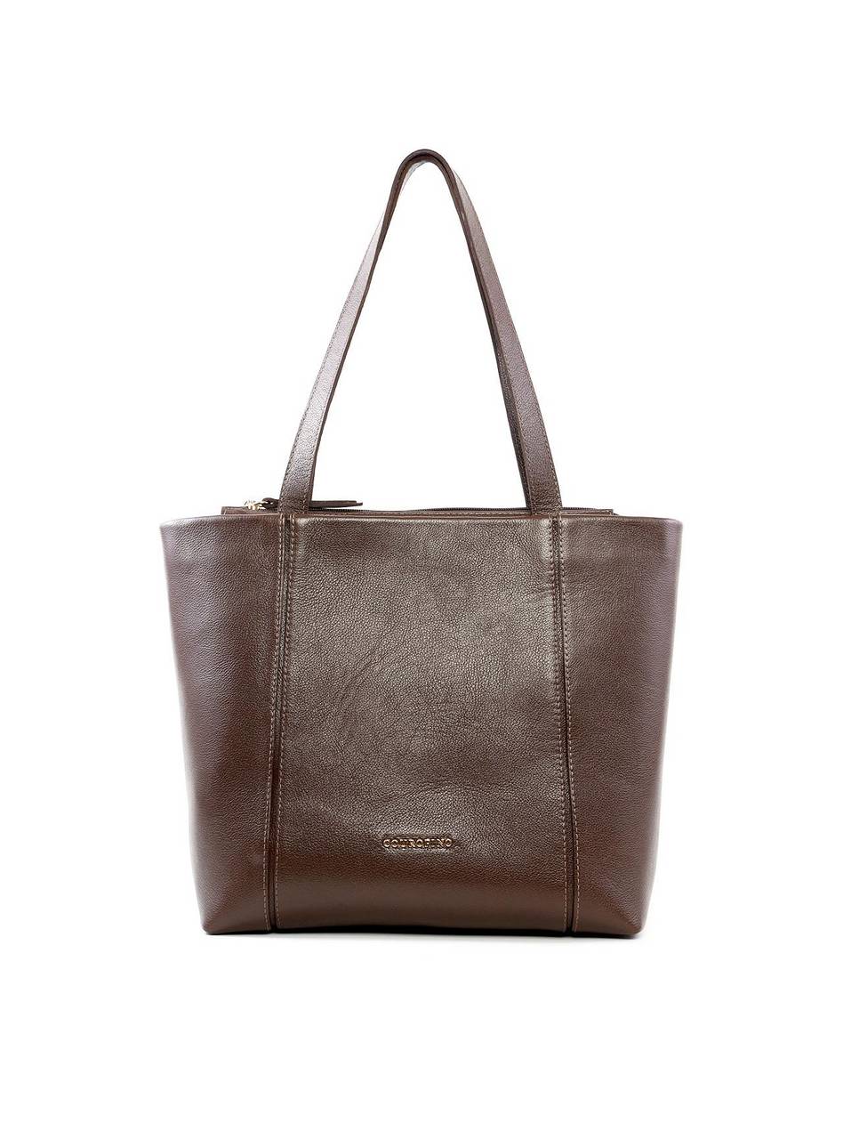 Bolsa Shopper Clássica com Costura - Cacau BSI-6439 - CA