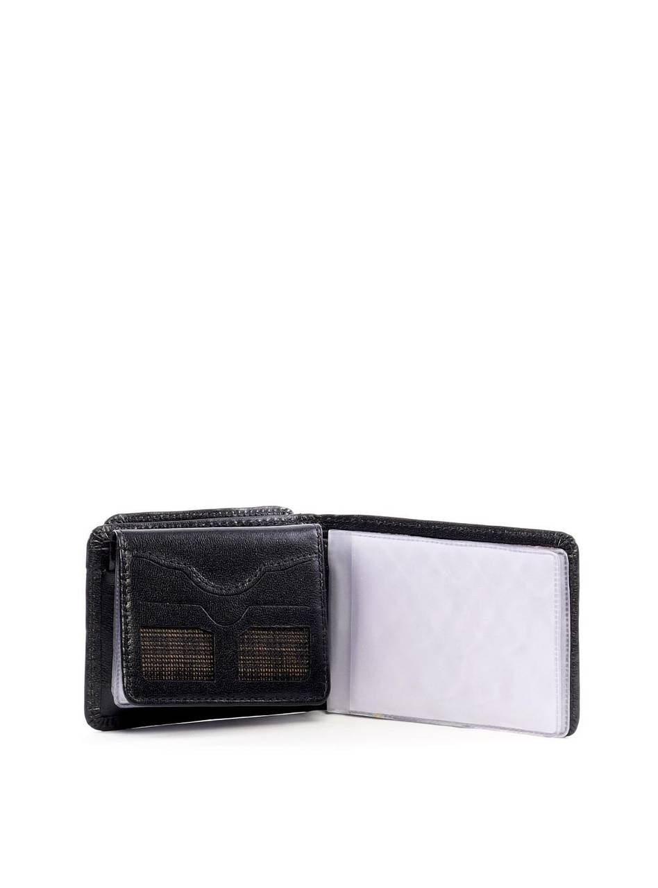Carteira Masculina Couro Porta Cartão - Preta CAI-291 - PR