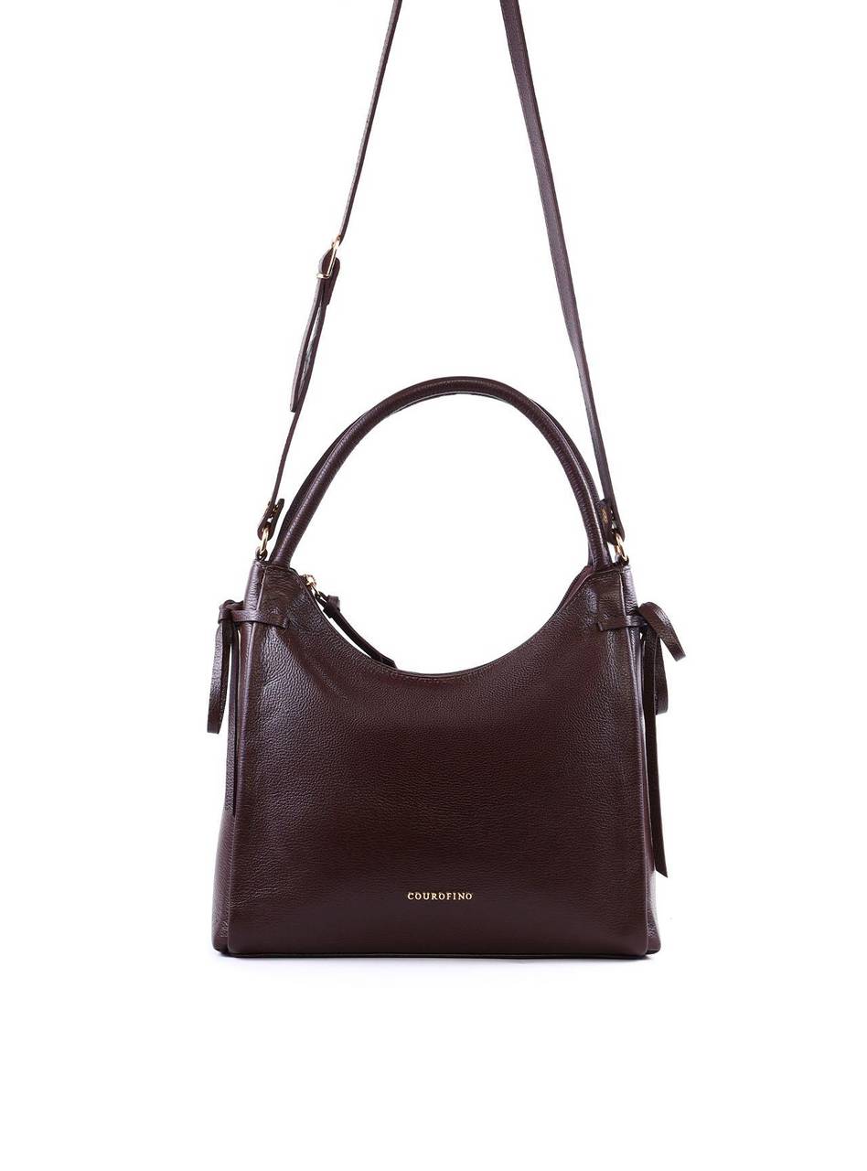 Bolsa Tote Grande Enfeite Laços Laterais Alça Dupla - Cacau BSI-6375 - CA