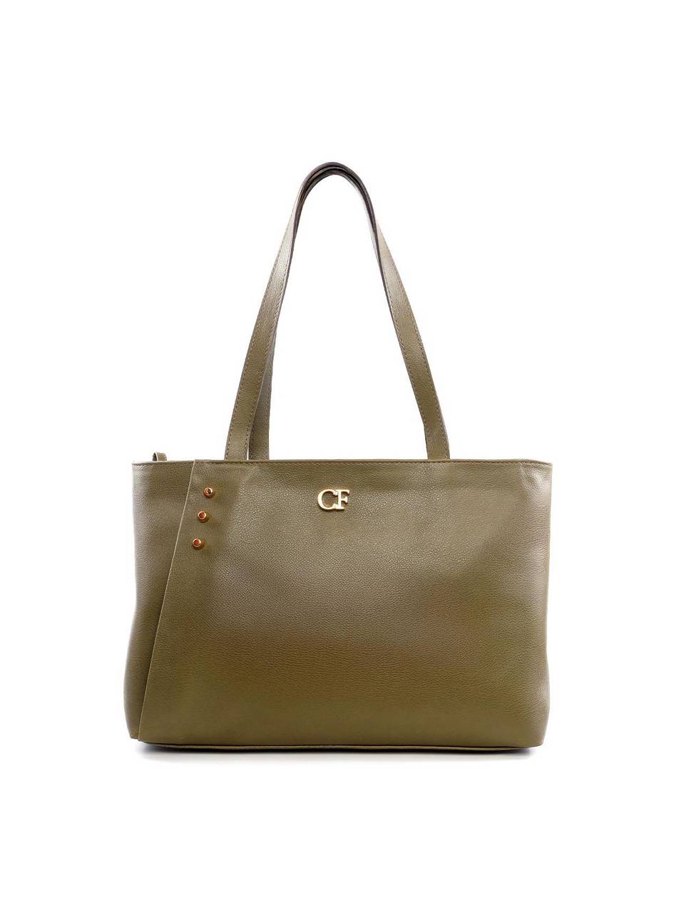 Bolsa Shopper com Detalhe de Recorte - Verde BSI-6160 - VD