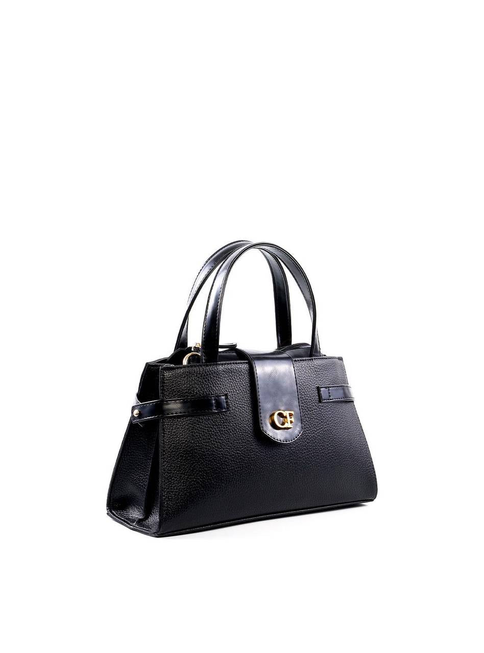 Bolsa Tote Retangular com 3 Divisórias - Preta BSI-6443 - PR