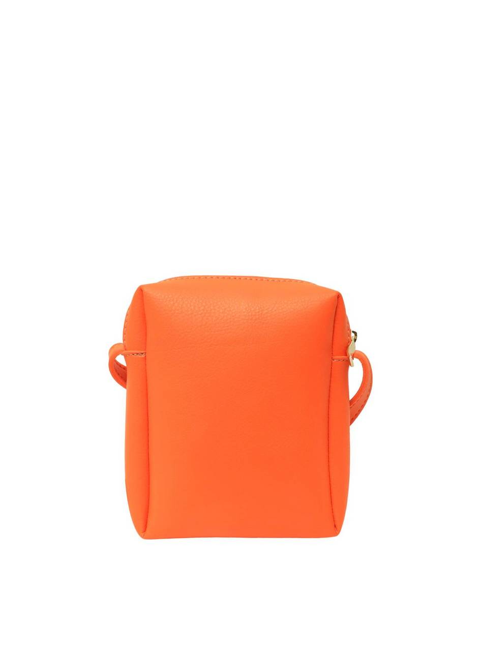 Bolsa Bag Pequena Transversal Costura Trançada Laranja BSI-5466 - LR