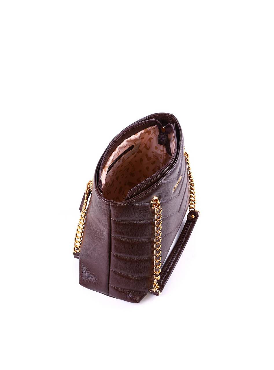 Bolsa Tote em Matelassê com Retalho - Cacau BSI-6366 - CA