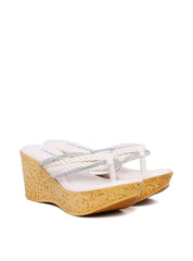Tamanco Plataforma com Tiras e Strass - Fenno SDI-11827 - FE