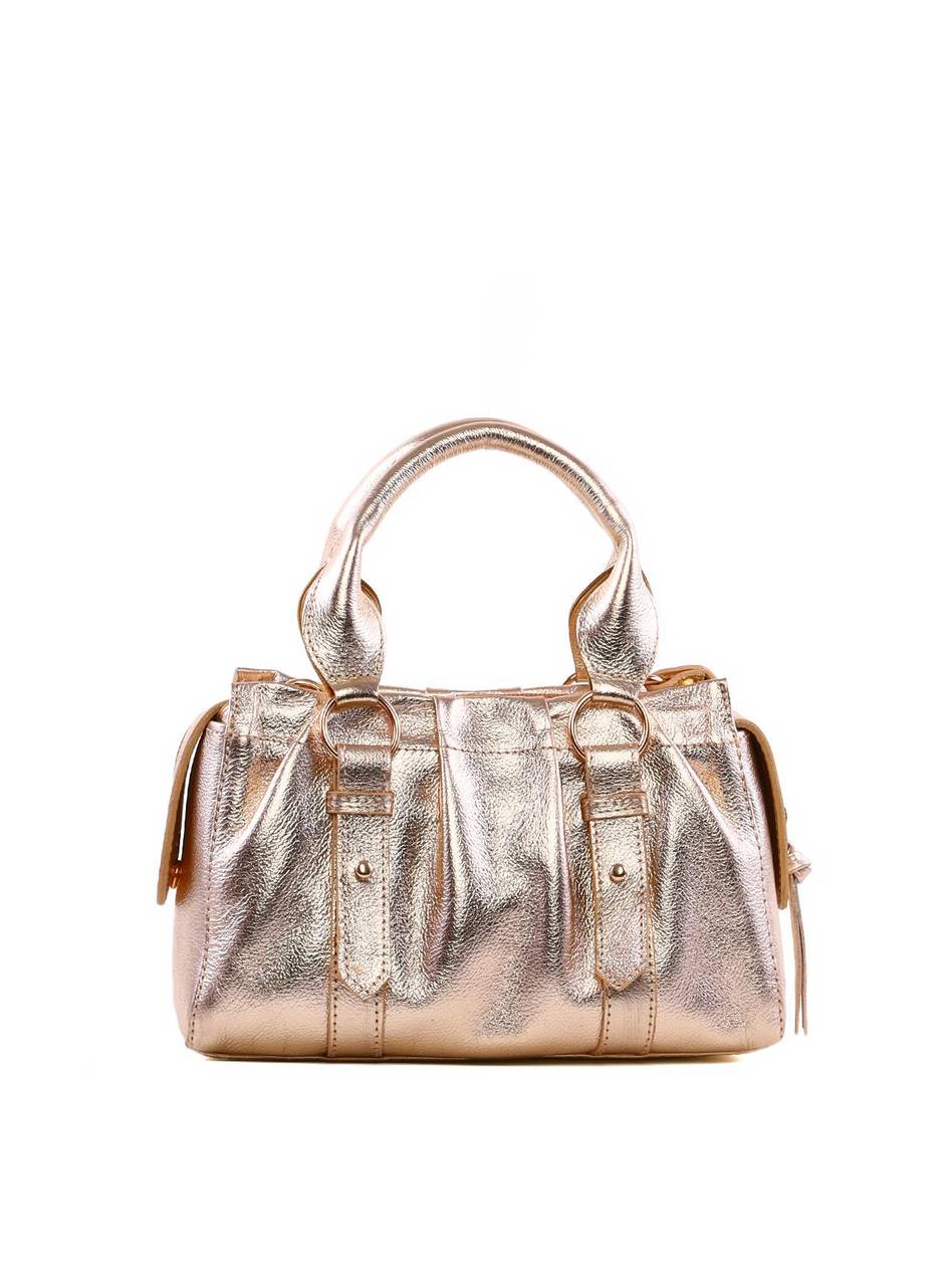 Bolsa Tote Drapeada - Ouro BSI-6391 - AU