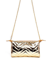 Bolsa Solange Clutch em Matelassê - Ouro BSI-6299 - AU