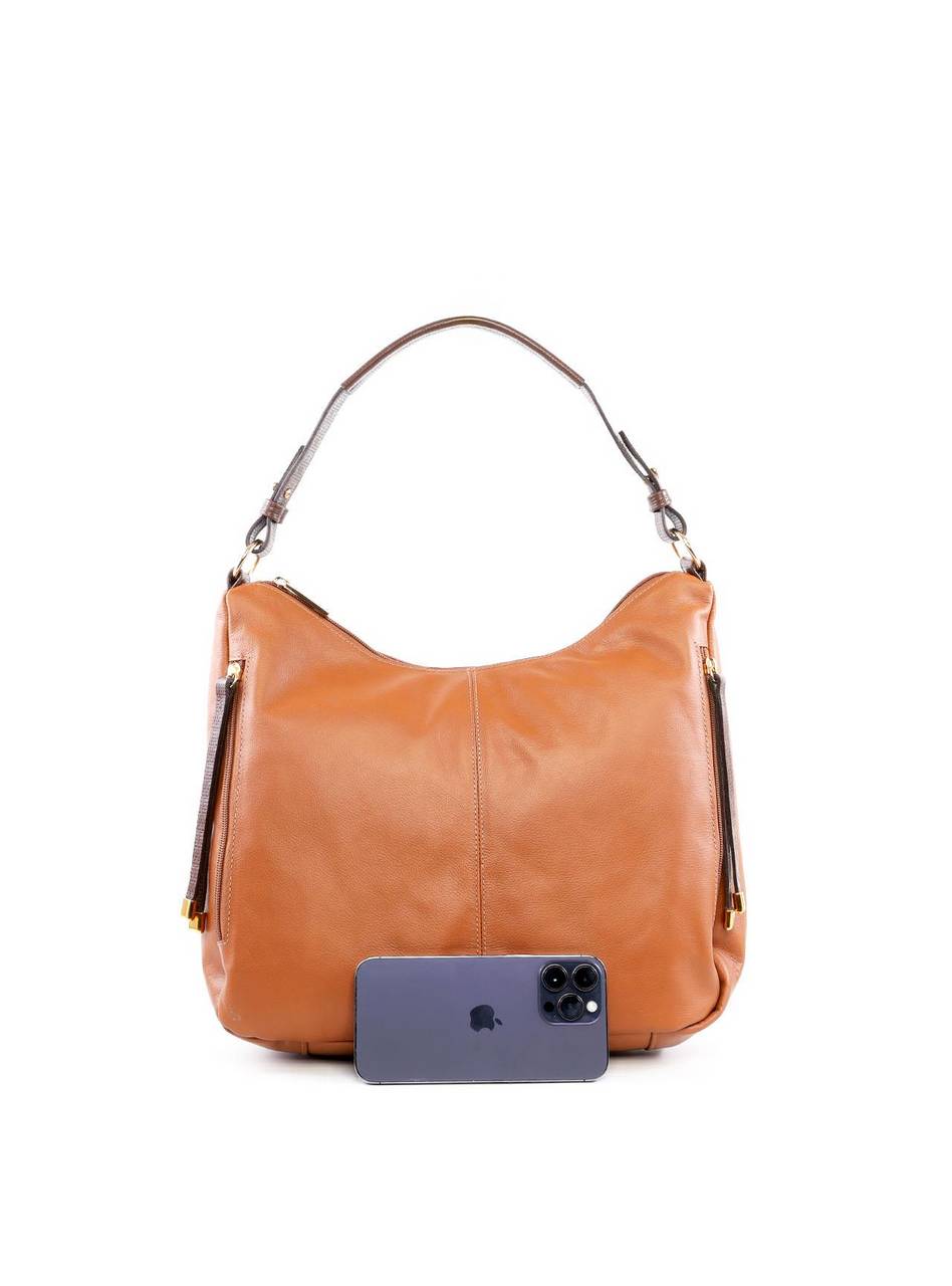 Bolsa Hobo Grande com Bolsos Frontais - Castor BSI-6468 - CS