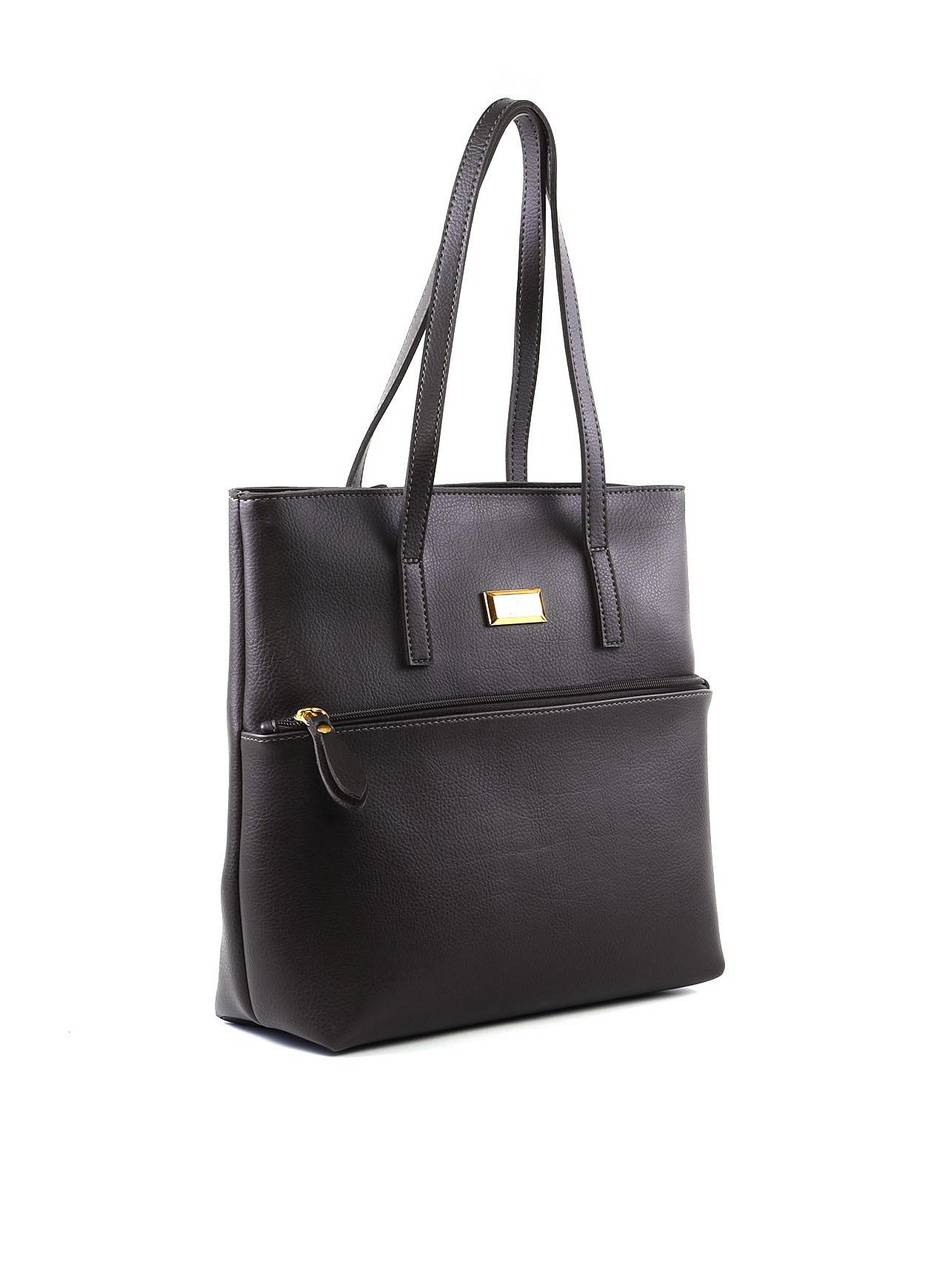 Bolsa Tote Transversal Média - Preta BSI-5748 - PR
