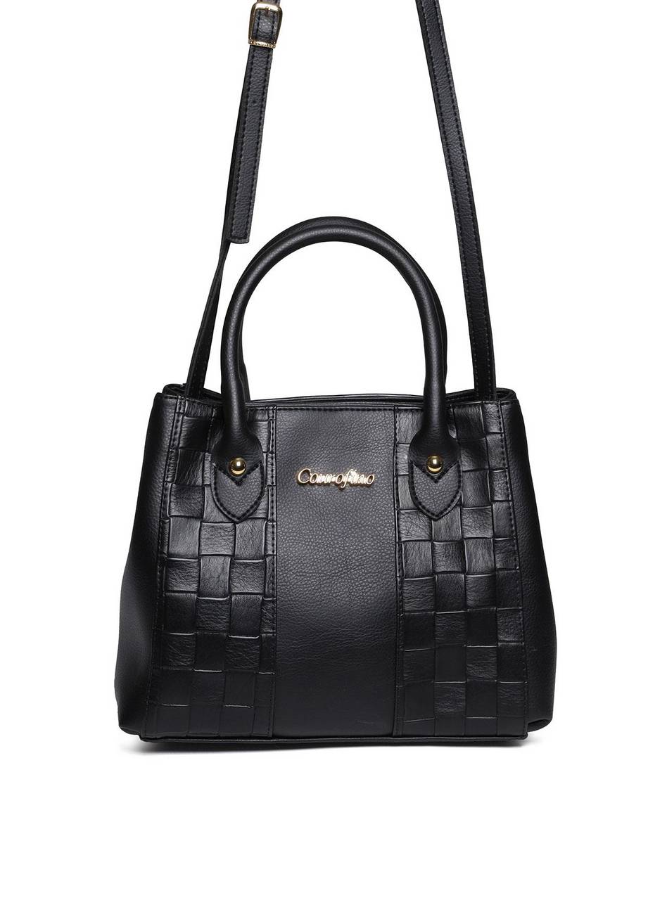 Bolsa Tote Mão Transversal Pequena Preta BSI-5766 - PR