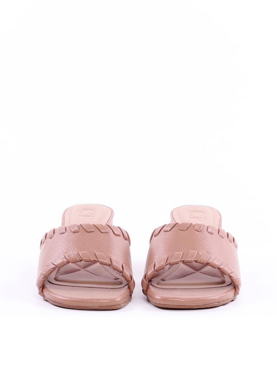Tamanco Anabela com Desponto Whipstitch - Nude SDI-12126 - NU
