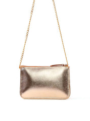 Bolsa Transversal Pequena 3 Divisórias - Ouro BSI-6405 - AU