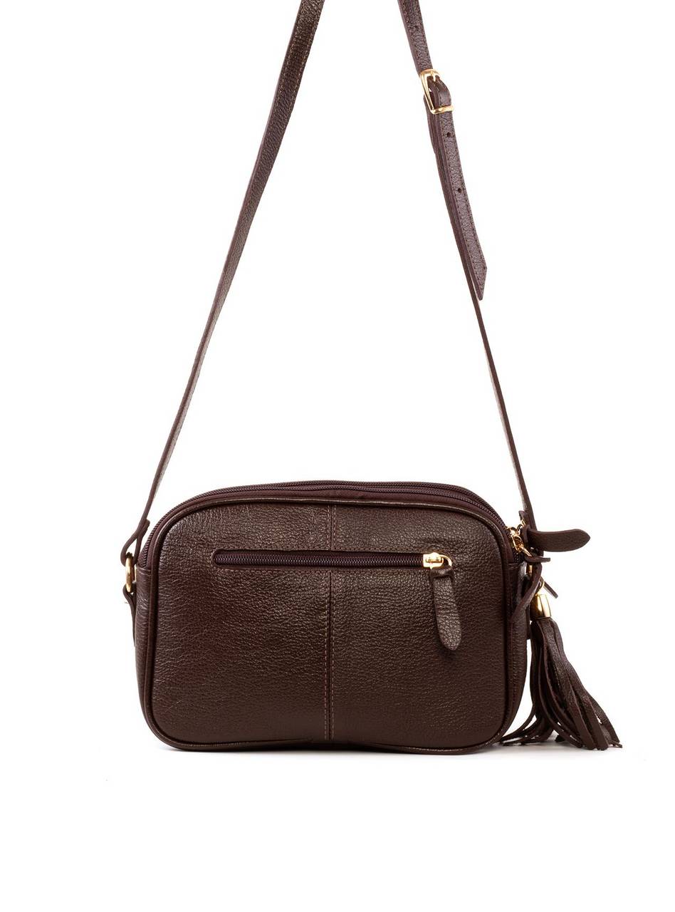 Bolsa Feminina Clutch Pequena Couro Cacau BSI-5731 - CA