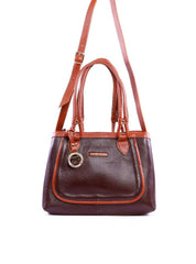 Bolsa Alderice Tote Detalhe Costura e Bag Charm - Cacau BSI-6322 - CA