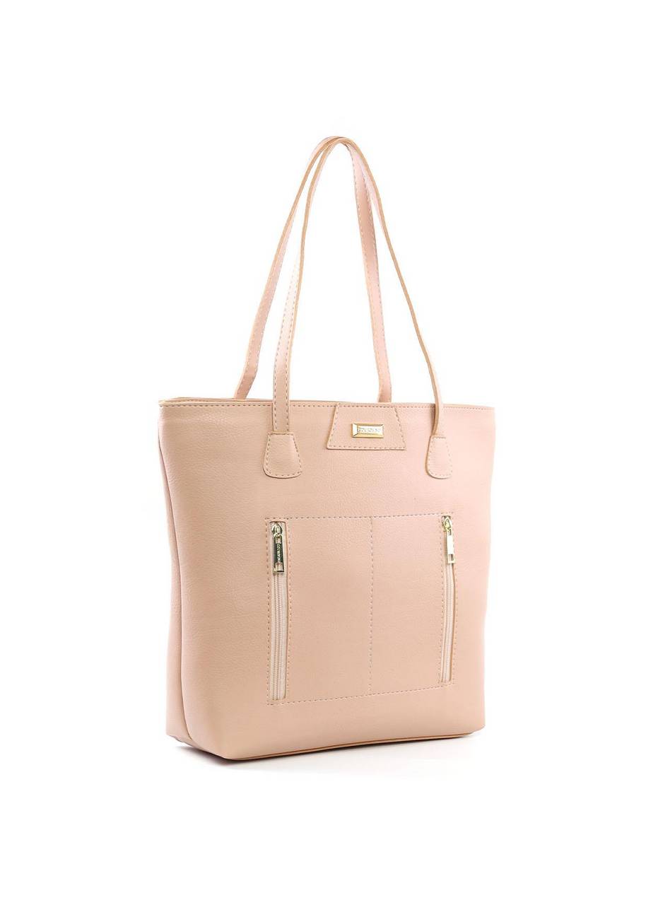 Bolsa Shopper com Detalhe de Costura - Nude BSI-6412 - NU