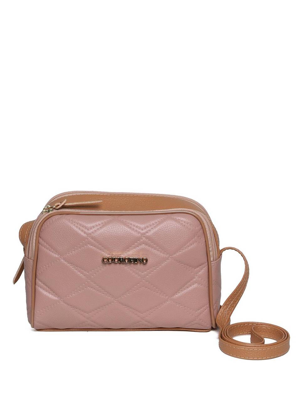 Bolsa Clutch Transversal Pequena - Nude BSI-5469 - NU