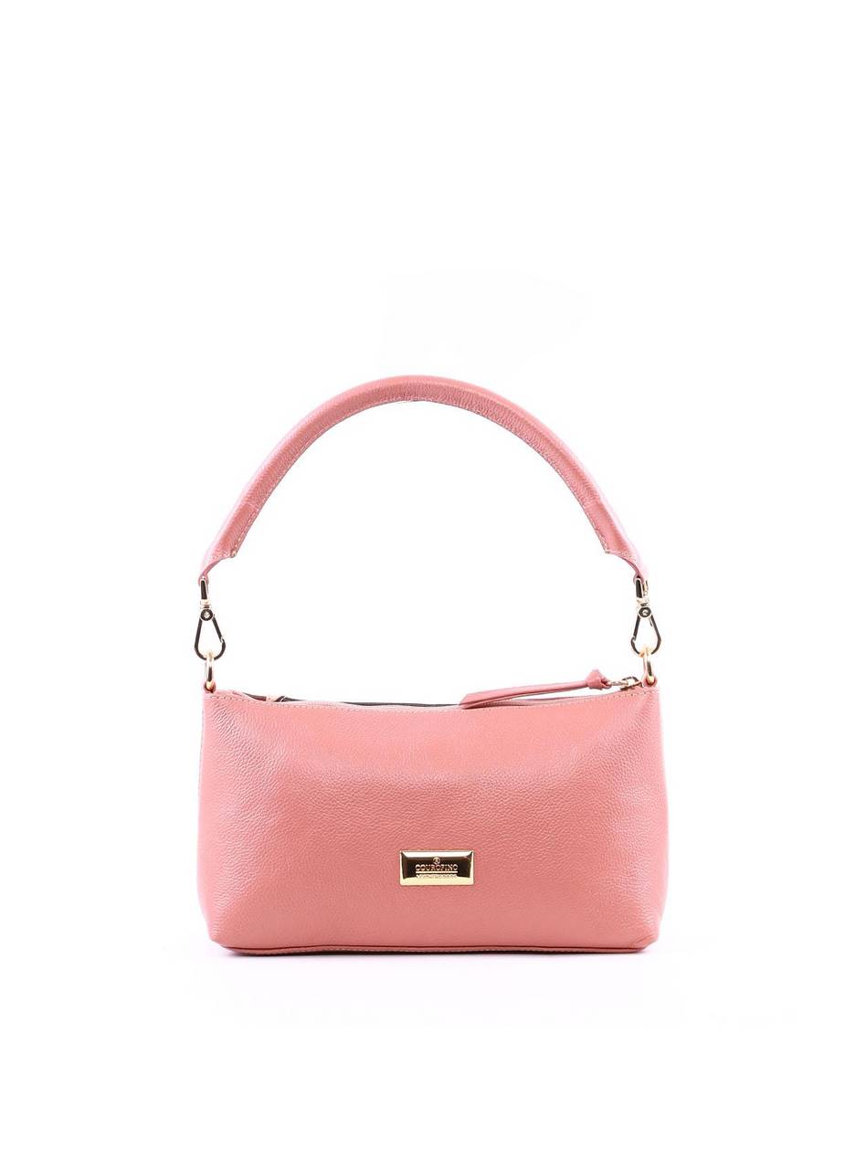 Bolsa Baguete com Retalhos - Nude BSI-6363 - NU