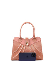 Bolsa Tote Detalhe Costura Frontal Alça Dupla - Nude BSI-6379 - NU