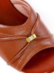 Tamanco Anabela Médio com Detalhe Dourado SDI-12201 - CS