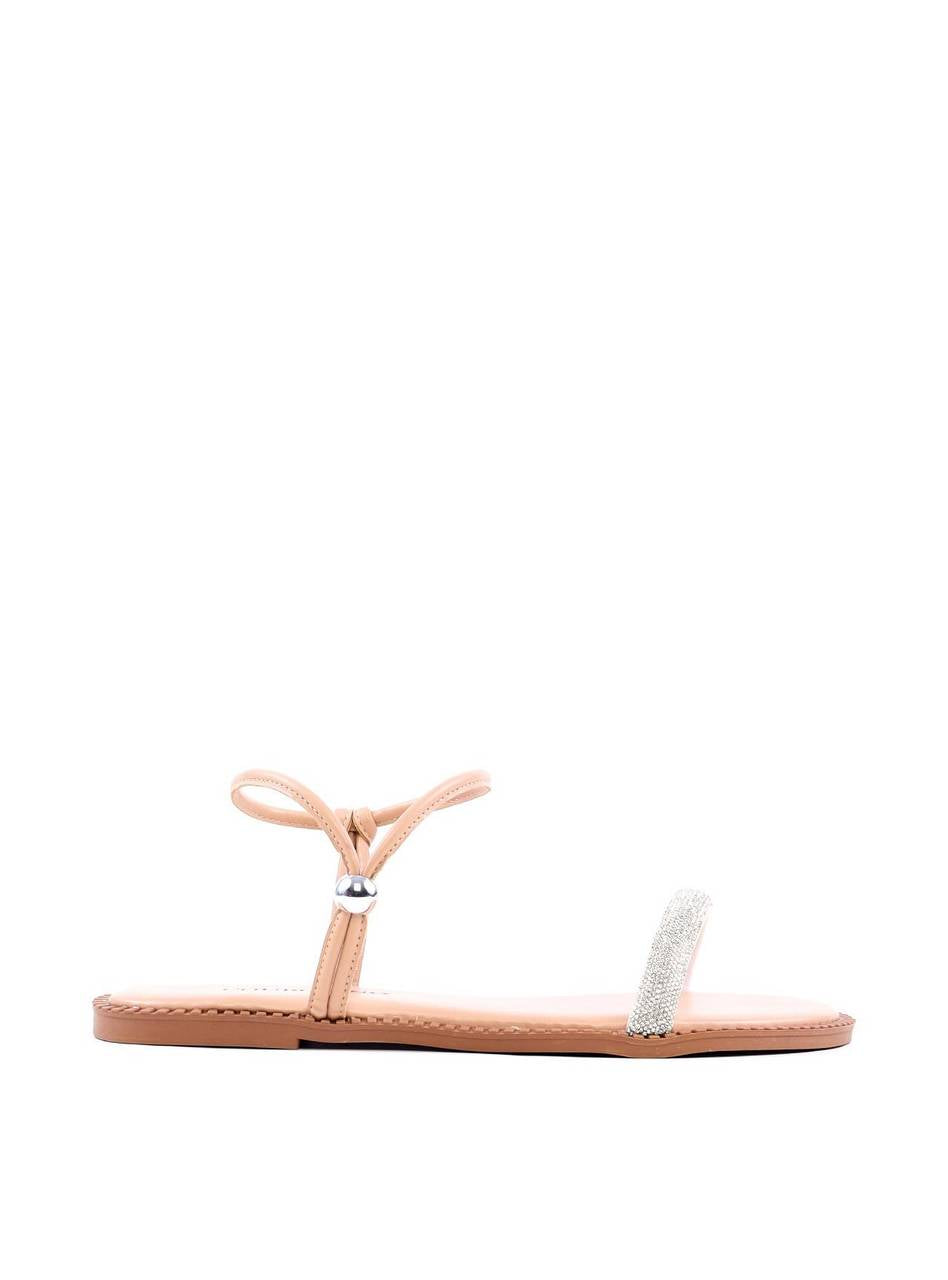 Rasteira de Prender com Strass - Nude SDI-11802 - NU