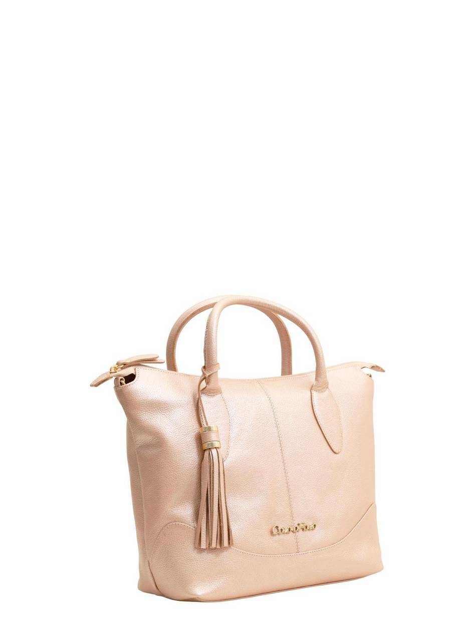 Bolsa Shopper Couro Grande Nude BSI-5709 - NU