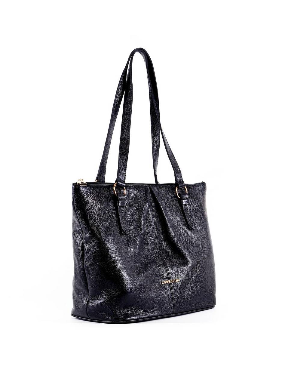 Bolsa Shopper com Detalhe Drapeado - Preta BSI-6349 - PR